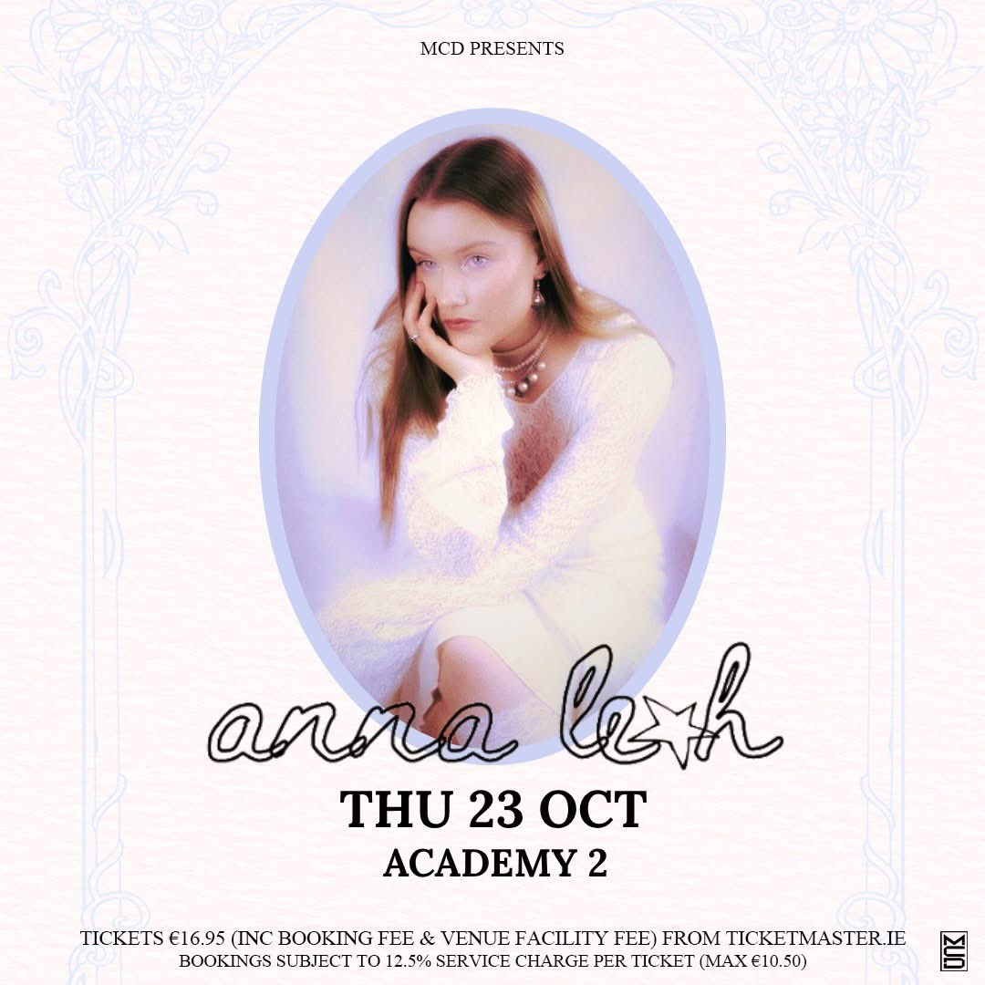 The Academy Dublin (@academydublin) on Twitter photo NEW SHOW // Dublin indie singer-songwriter <a href="/annaleahmusic/">anna leahâïž</a> has announced a headline show at The Academy on 23 October 2025.
Tickets on sale Friday at 10am from <a href="/TicketmasterIre/">Ticketmaster Ireland</a> NEW SHOW // Dublin indie singer-songwriter <a href="/annaleahmusic/">anna leahâïž</a> has announced a headline show at The Academy on 23 October 2025.
Tickets on sale Friday at 10am from <a href="/TicketmasterIre/">Ticketmaster Ireland</a>