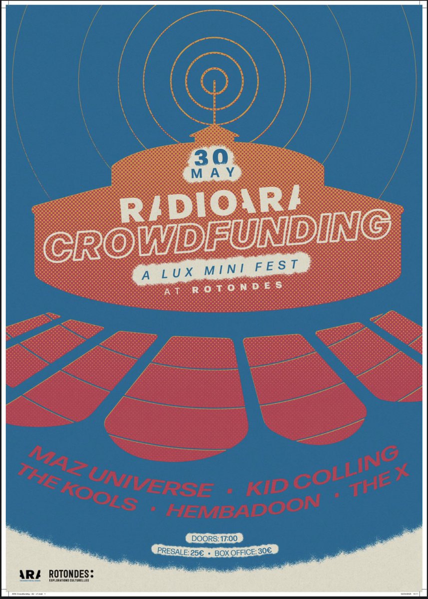 HembadoonMusic's tweet image. HEMBADOON is opening the Radio ARA Lux Minifest with premium African vibes this Friday May 31st

Crowdfunding Fair starts at 17h 
.@Rotondes Concert doors open at 19h with .@hembabubba and her Lady Force Band.

Get tickets 🎫 apps.ticketmatic.com/widgets/cr/flo…

Come through .@aracityplaying