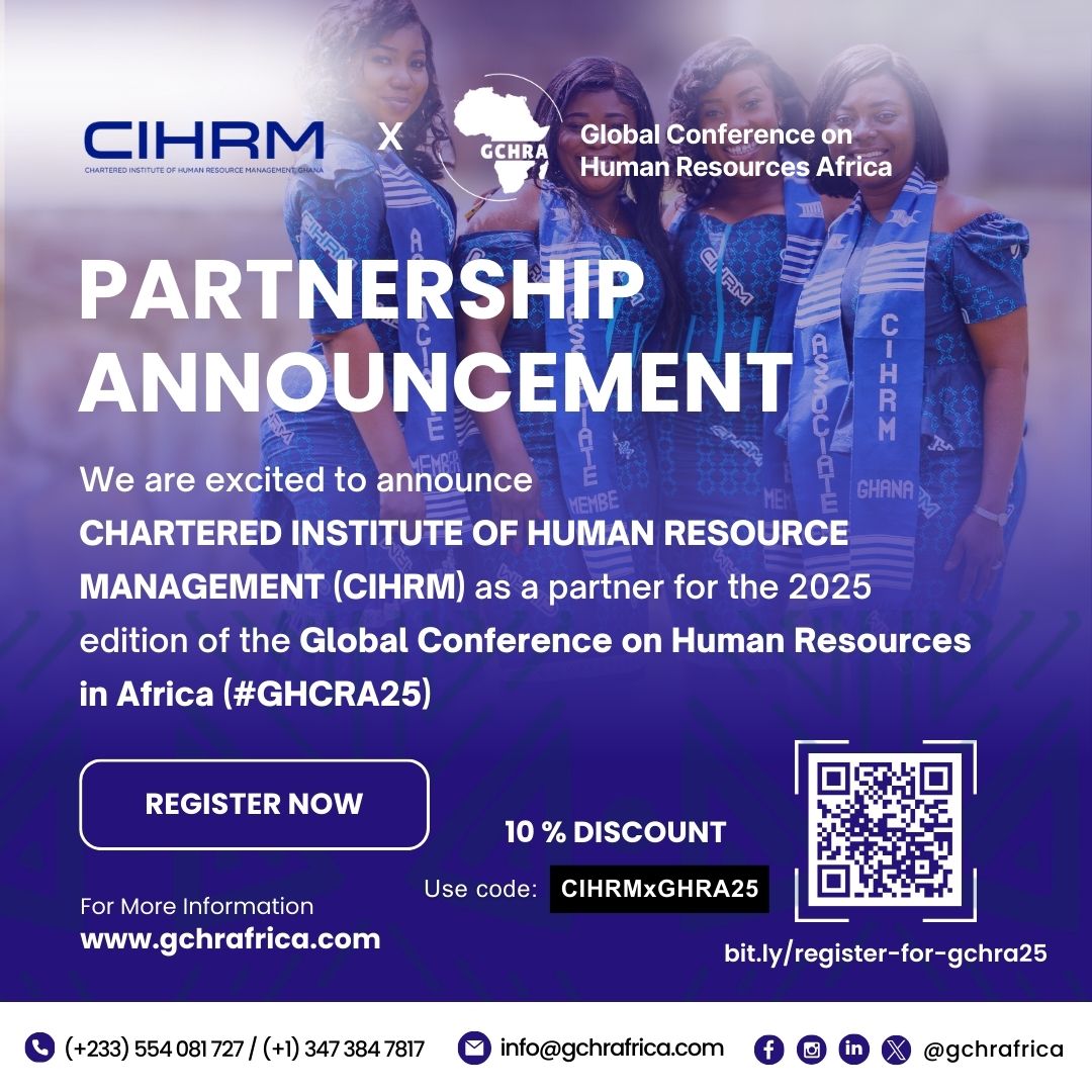 KUSIconsulting's tweet photo. 📝 Announcing our newest partner: CIHRM!

The Chartered Institute of Human Resource Management joins #GCHRA25 to help shape Africa’s HR future.

📍 August 13–16 | Accra
🔗 https://t.co/jOjpT1psAM

#GCHRAxCIHRM #AfricaHR #LeadershipInHR https://t.co/8vvewtCMKY