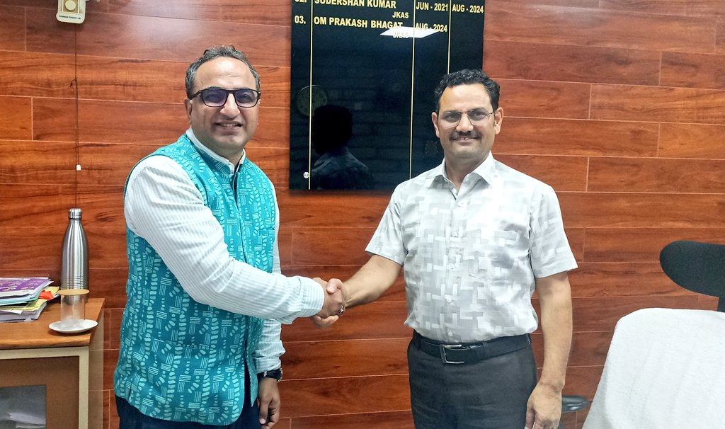 It was my privilege to meet &amp; interact with Mr O. P. Bhagat, Director of Skill Development, J&amp;K Government , today. His insightful perspectives on vocational training &amp; youth empowerment were truly inspiring. We look forward to working together in the near future.#Skills #JK