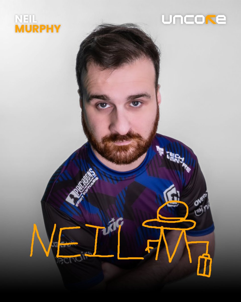 UNCORE (@uncoregg) on Twitter photo Today we welcome our newest talent, Neil '<a href="/NeiL_Mcs/">Neil Murphy</a>' Murphy to UNCORE 🇮🇪
He also has the, by far, best autograph yet of our CS talents 👏 Today we welcome our newest talent, Neil '<a href="/NeiL_Mcs/">Neil Murphy</a>' Murphy to UNCORE 🇮🇪
He also has the, by far, best autograph yet of our CS talents 👏