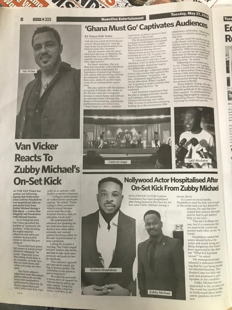Latif Abubakar's classic "Ghana Must Go" has been featured in the newspapers. Go grab your copy!!