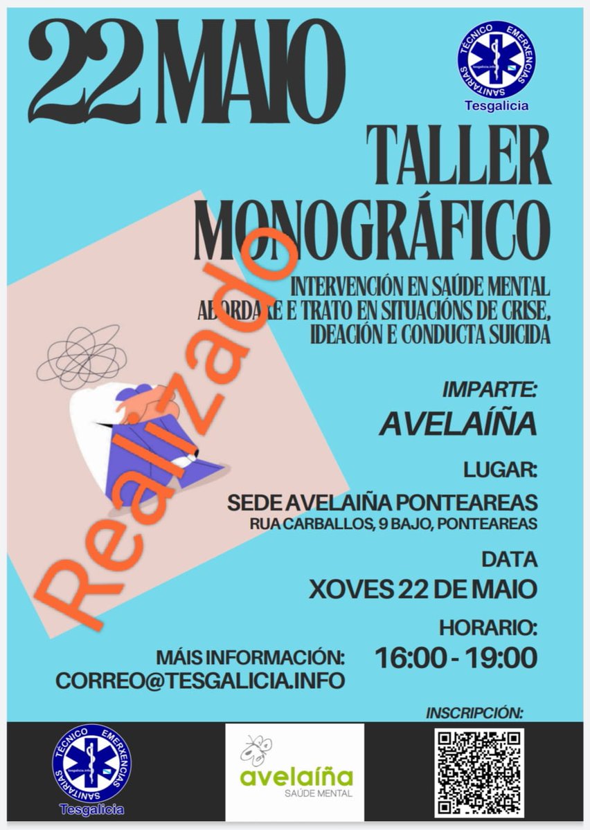 🚑 Xornada formativa para #TES celebrada en Ponteareas o pasado día 22 na ue profesionais da Asociación Avelaíña ensinaron pautas de actuación en saúde mental e conductas suicidas.

<a href="/Fentes_org/">FENTES</a> #TesVisible