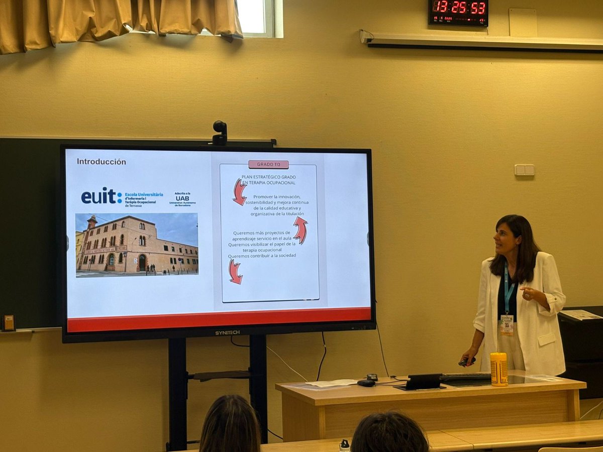 euit_terrassa's tweet photo. PARTICIPACIÓ DE DOCENTS DEL GRAU EN TERÀPIA OCUPACIONAL AL VIII CONGRÉS INTERNACIONAL DE TERÀPIA OCUPACIONAL @CIETOYCITOUMH 

Diverses docents del grau en #TeràpiaOcupacional de l'#EUIT han participat al VIII CITO - Congrés Internacional de professionals de Teràpia Ocupacional.

Durant el congrés, celebrat del 14 al 16 de maig a la @UniversidadMH d'Alacant, les docents van fer vàries presentacions i ponències a més de participar en taules de debat i grups de treball. 👏👏

🔗 Més info: https://t.co/MGceBBRjGt
