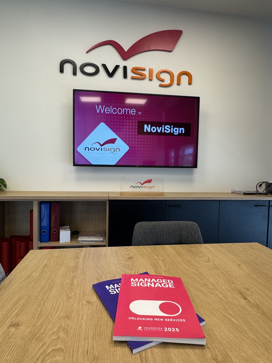 Great news! The 2025 Digital Signage Yearbook by <a href="/invidisintl/">invidis consulting</a> just landed at NoviSign! 

Our team can't wait to dive into this valuable resource. A huge thanks to the Invidis team for an excellent publication. We are proud to be a part of it!
#DigitalSignage #Yearbook2025