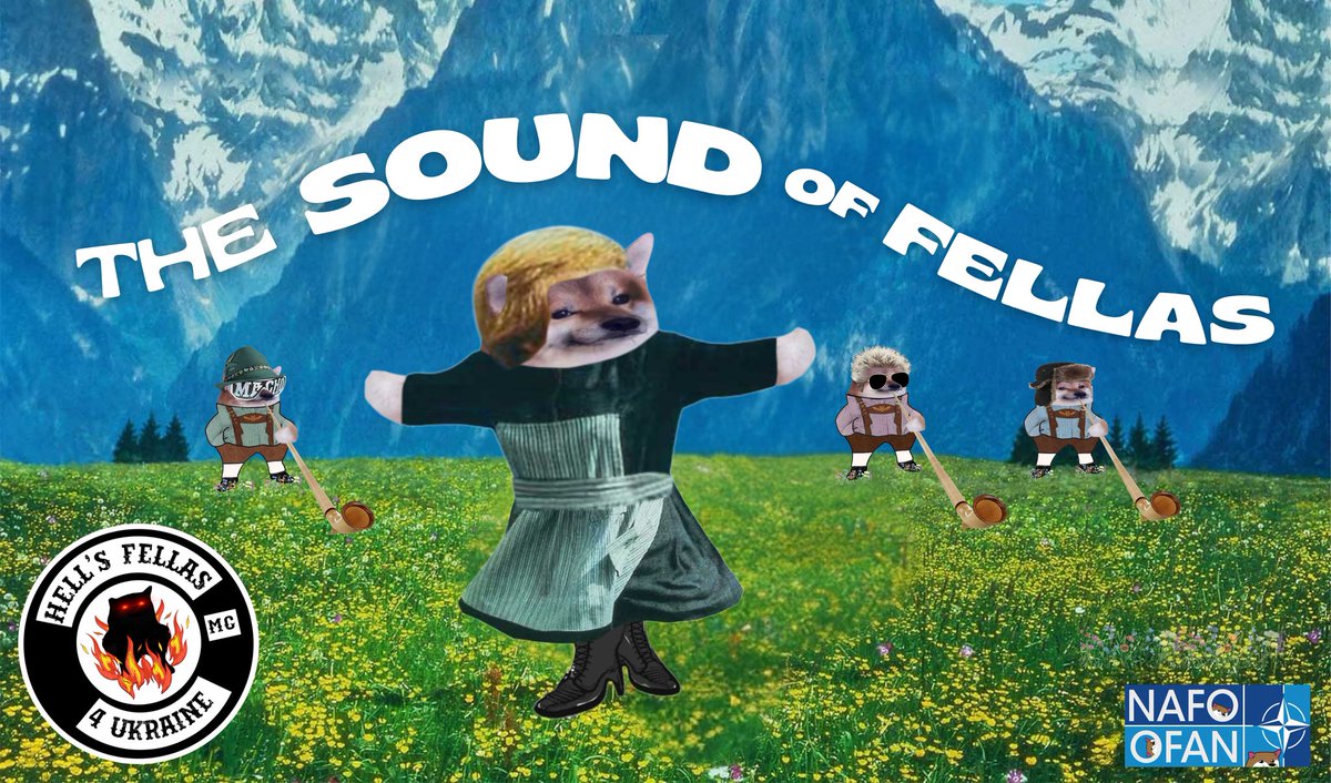 🔥 Calling all Hell's Fellas, fellas &amp; supporters of 🇺🇦

🔥 It's movie time! Join us this weekend for the Sound of Fellas 🎶

To join the cast drop a donation to <a href="/MinisterBoomer/">📯Postmaster General Boomer 📯</a> 🅿️🅿️: donorbox@postmaster-boomer.de

More details 👇