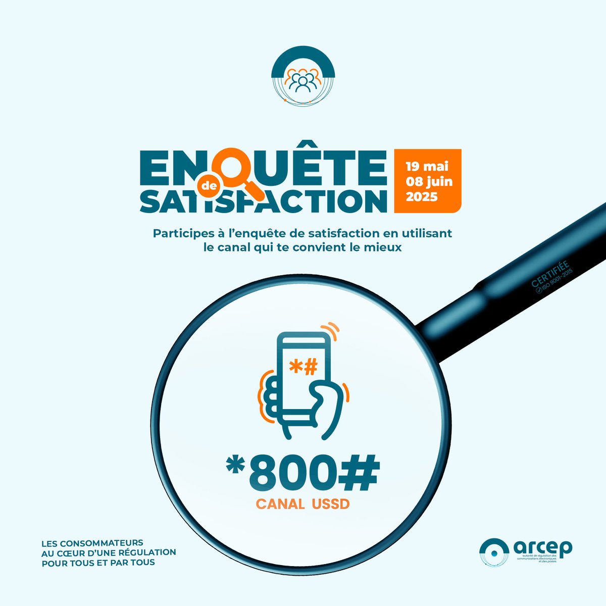Ton avis compte!
L'enquête de satisfaction continue.
Fais dès maintenant *800# pour y participer. 
#régulationdesservicesdetelecommunications 
#régulationparladonnée #Togo <a href="/YasTogo/">Yas Togo</a> <a href="/moovafricatg/">Moov Africa Togo</a>  #enquêtedesatisfaction