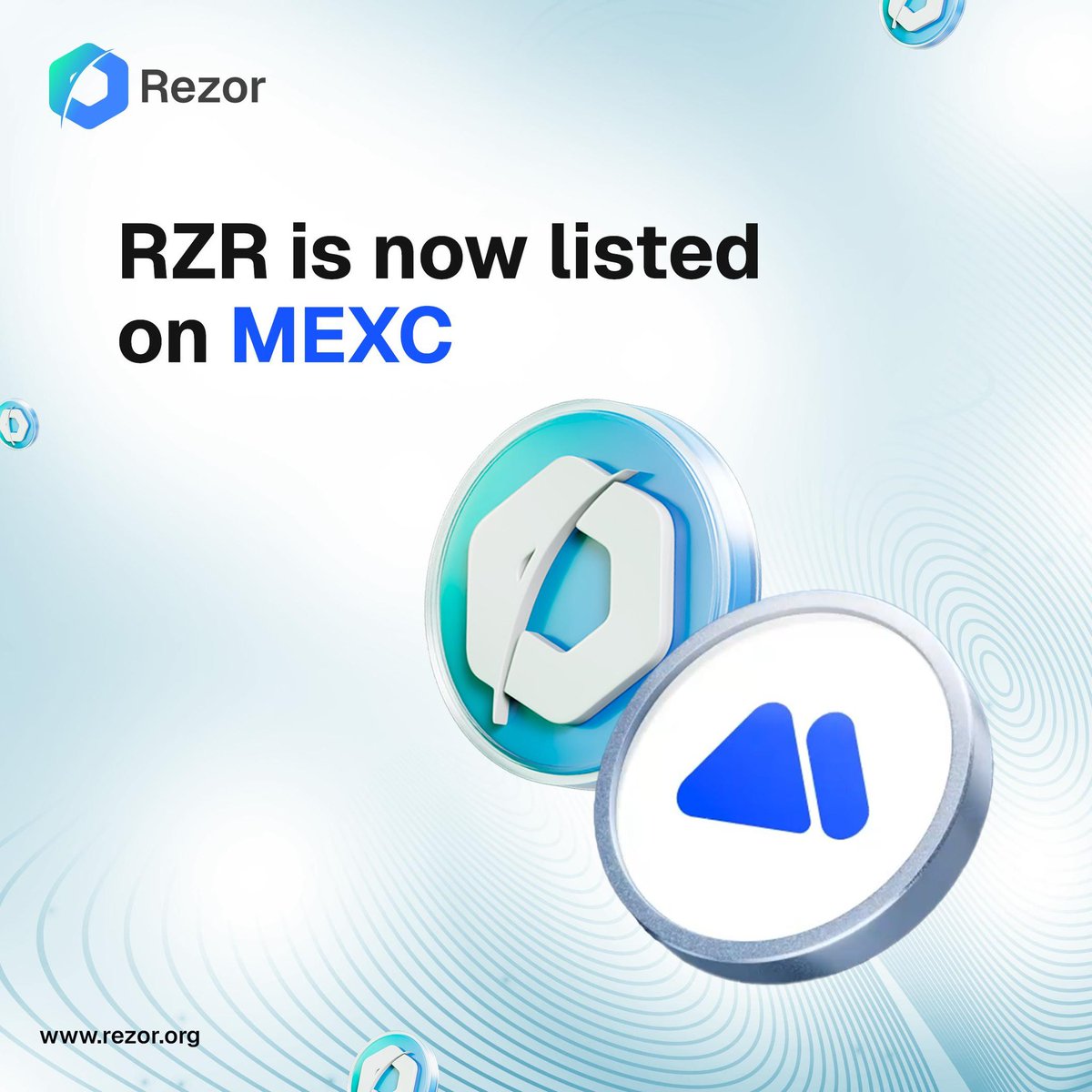 Rezor_Official's tweet photo. Rezor is now live on @MEXC_Official ✅
Our third exchange listing — and we’re not done yet.
Let’s keep moving.
🔗 https://t.co/cL4W09B1jX
#Rezor #MEXC #CryptoListing #rzr https://t.co/AsSqbJW2Zj