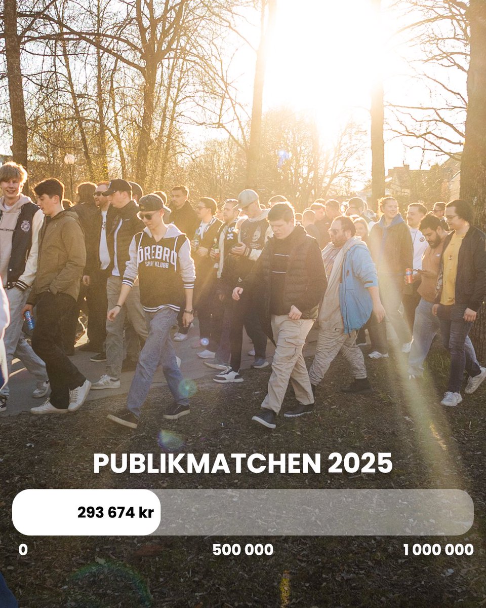 🫶 Snart 300 000 kr insamlat till publikmatchen!

Tusen tack till alla er som är med möjliggör fri entré när herrlaget möter Sandviken fredagen den 13:e juni.

Vill du också vara med och stötta publikmatchen?

Läs mer ⤵️
clubs.clubmate.se/oskfotboll/ins…