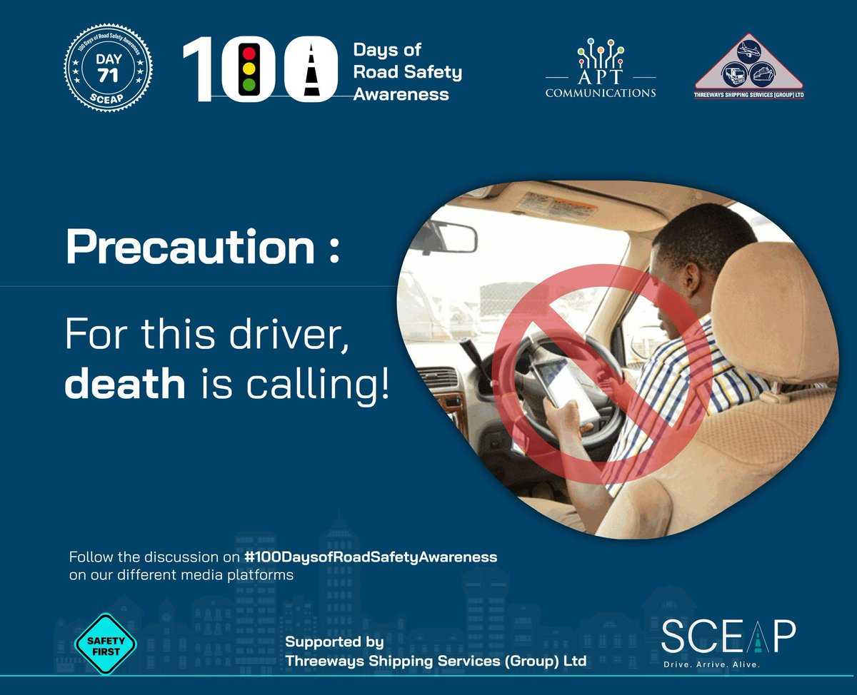 Sceap_UG's tweet image. Day 71 📌
Precaution; Don’t be this driver!
#SCEAP100
#100DaysofRoadSafetyAwareness