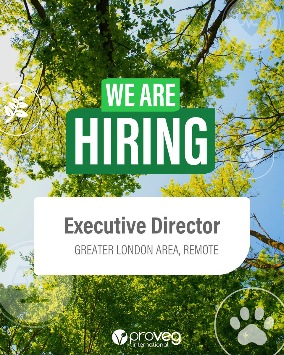 📢 Exciting opportunity at ProVeg UK! Could you be our next Executive Director? 

We're looking for the right person to lead ProVeg UK in our next phase of growth and impact. 

Take a look at the role here: hubs.ly/Q03pqRLl0