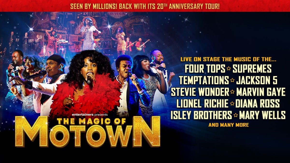 Vaillant Live (@vaillantlive) on Twitter photo The <a href="/MagicOfMotown/">The Magic of Motown</a> is coming to Vaillant Live, #Derby on the 4th of December ✨
Celebrate the sound of a generation with the classic hits of The Temptations, Supremes, Four Tops, Jackson 5, Marvin Gaye live in concert.
Tickets are now on sale - spr.ly/6018N2PVE The <a href="/MagicOfMotown/">The Magic of Motown</a> is coming to Vaillant Live, #Derby on the 4th of December ✨
Celebrate the sound of a generation with the classic hits of The Temptations, Supremes, Four Tops, Jackson 5, Marvin Gaye live in concert.
Tickets are now on sale - spr.ly/6018N2PVE