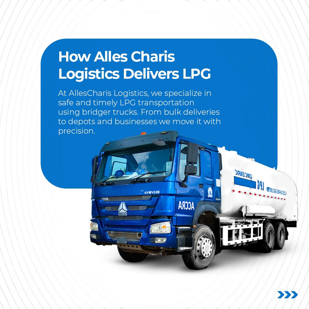 AllesLogistics's tweet photo. From what LPG really is to how we deliver it safely this quick guide breaks it all down.
At AllesCharis Logistics, we move LPG with precision and care. Want to book our services? Send us a DM now https://t.co/E0r17gbq1q