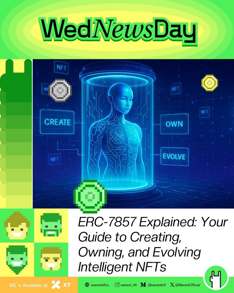 Own, Train, and Evolve AI with ERC-7857 iNFTs

Smart NFTs are here.
ERC-7857 lets you own AI-powered NFTs that evolve, learn, and stay secure—unlock the next chapter of Web3 innovation.

medium.com/@werentnft/unl…
#WedNewsDay