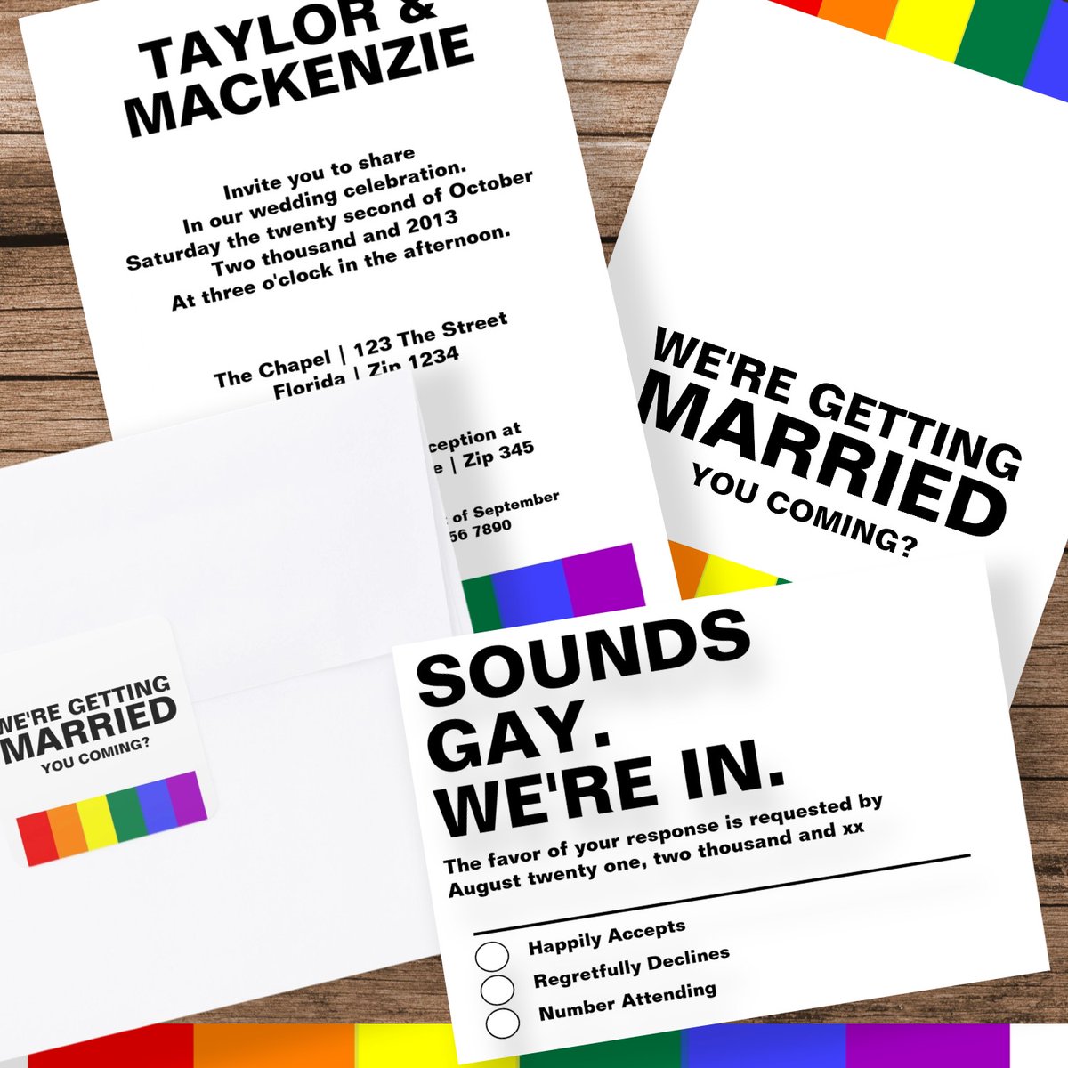 RicasoGraphics's tweet image. #Ricaso: Sounds Gay We Are In ricaso.com/2025/05/sounds… #gaywedding #soundsgayimin #soundsgay #wedding #weddingcollection