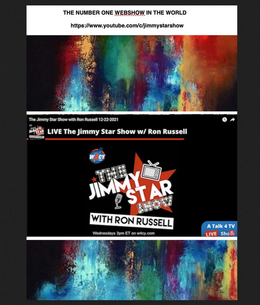 monica dupont (@dupontblues) on Twitter photo <a href="/jimmystarshow/">The Jimmy Star Show With Ron Russell</a> <a href="/RonRussellShow/">RonRussell</a>
#1webshow IN THE WORLD EVERY WEDNESDAY
12pm (pst) 3pm (est) W4CY Radio w4cy.com
& youtube.com/c/jimmystarshow #entertainment #guests #chatroom
<a href="/ThisIsJimmyStar/">Jimmy Star</a> <a href="/WorldStarPR/">WorldStarPR</a> <a href="/JimmyStarsWorld/">Jimmy Stars World</a> jimmystarcontact@gmail.com <a href="/jimmystarshow/">The Jimmy Star Show With Ron Russell</a> <a href="/RonRussellShow/">RonRussell</a>
#1webshow IN THE WORLD EVERY WEDNESDAY
12pm (pst) 3pm (est) W4CY Radio w4cy.com
& youtube.com/c/jimmystarshow #entertainment #guests #chatroom
<a href="/ThisIsJimmyStar/">Jimmy Star</a> <a href="/WorldStarPR/">WorldStarPR</a> <a href="/JimmyStarsWorld/">Jimmy Stars World</a> jimmystarcontact@gmail.com
