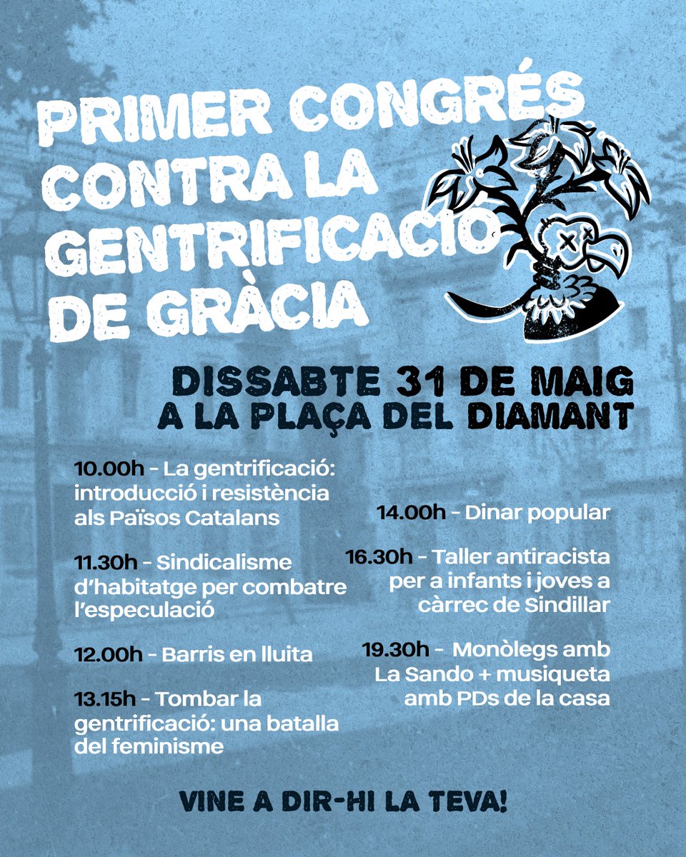 Sindicat d'Habitatge de Cassoles (@shcassoles) on Twitter photo Molt contentes de poder ser el dissabte al <a href="/CongresGentri/">Primer Congrés Contra la Gentrificació de Gràcia</a> cuinant amb les companyes de <a href="/9deCassoles/">Les 9 de Cassoles</a> per fer front a la repressió
Si no us hi podeu passar podeu participar de la campanya de micromecenatge que hem obert: goteo.org/project/les-9-… Molt contentes de poder ser el dissabte al <a href="/CongresGentri/">Primer Congrés Contra la Gentrificació de Gràcia</a> cuinant amb les companyes de <a href="/9deCassoles/">Les 9 de Cassoles</a> per fer front a la repressió
Si no us hi podeu passar podeu participar de la campanya de micromecenatge que hem obert: goteo.org/project/les-9-…