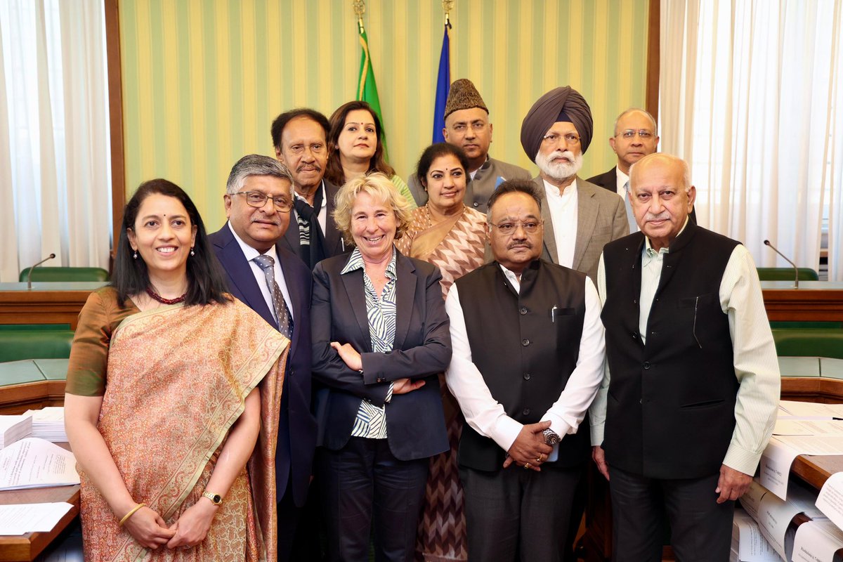 India in Italy (@indiainitaly) on Twitter photo An All Party Parliamentary Delegation led by Shri Ravi Shankar Prasad, met Senator <a href="/stefaniacraxi/">Stefania Craxi</a>, Head of the Senate’s Foreign Affairs and Defence Committee. The Indian delegation briefed about India's united stance against terrorism in all its forms, and zero tolerance against An All Party Parliamentary Delegation led by Shri Ravi Shankar Prasad, met Senator <a href="/stefaniacraxi/">Stefania Craxi</a>, Head of the Senate’s Foreign Affairs and Defence Committee. The Indian delegation briefed about India's united stance against terrorism in all its forms, and zero tolerance against