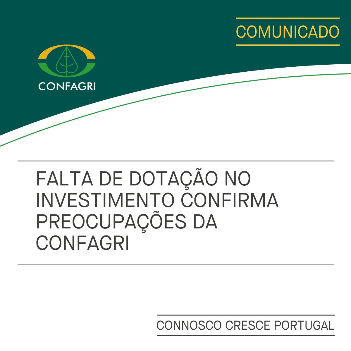 ⚡ Para <a href="/NunoSerra/">Nuno Serra</a>, Secretário-Geral da #CONFAGRI, “Se não existir um reforço adicional na dotação destinada ao #investimento no #PEPAC, arriscamo-nos a hipotecar a #inovação, #modernização e #competitividade do setor #agroalimentar. 

Saiba mais em lnkd.in/d2T-KJpY.