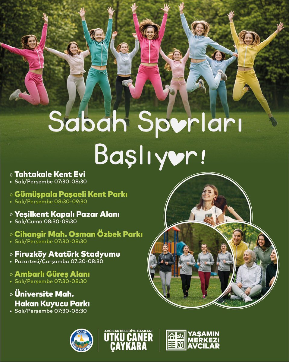 Güne Zinde Başla, Sağlıklı Yaşa! 🏃‍♀️🏃

Mahallelerimizde sabah sporu etkinliklerimize başlıyoruz. Güne sağlıklı ve enerjik bir başlangıç yapmak için eğitmenlerimiz eşliğinde gerçekleştireceğimiz sabah sporlarına tüm komşularımızı bekliyoruz.
