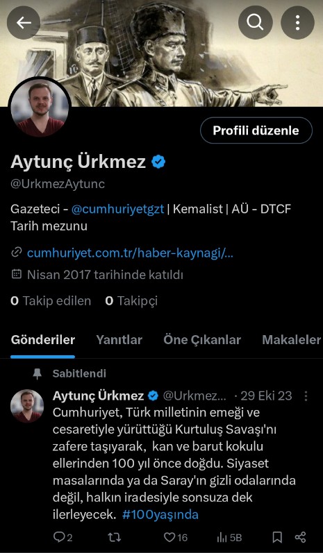 Aytunç Ürkmez (@aytuncurkm67557) on Twitter photo <a href="/UrkmezAytunc/">Aytunç Ürkmez</a> kullanıcı adlı hesabım gerekçesi tam açıklanmadan X tarafından askıya alındı.
Hesabıma daha önce mahkeme kararıyla Hizbullah'ın MEB yapılanması PSP haberlerim gerekçesiyle içerik kısıtlaması getirilmiş, X o dönem kararı uygulamamıştı.
Bu gerekçeyle mi, başka <a href="/UrkmezAytunc/">Aytunç Ürkmez</a> kullanıcı adlı hesabım gerekçesi tam açıklanmadan X tarafından askıya alındı.
Hesabıma daha önce mahkeme kararıyla Hizbullah'ın MEB yapılanması PSP haberlerim gerekçesiyle içerik kısıtlaması getirilmiş, X o dönem kararı uygulamamıştı.
Bu gerekçeyle mi, başka