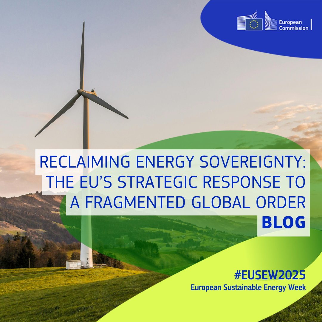 European Sustainable Energy Week (@euenergyweek) on Twitter photo Energy sovereignty is vital for strengthening Europe’s resilience, and position the EU as strategic climate leader 💡
#EUSEW2025 ambassador <a href="/AlexandraGaratz/">Alexandra Garatzogianni, MBA, MSc, MA💎 🛡️</a> explains how innovation, geopolitics, and autonomy intersect in the EU’s energy transformation 👉 europa.eu/!gNvVBc Energy sovereignty is vital for strengthening Europe’s resilience, and position the EU as strategic climate leader 💡
#EUSEW2025 ambassador <a href="/AlexandraGaratz/">Alexandra Garatzogianni, MBA, MSc, MA💎 🛡️</a> explains how innovation, geopolitics, and autonomy intersect in the EU’s energy transformation 👉 europa.eu/!gNvVBc