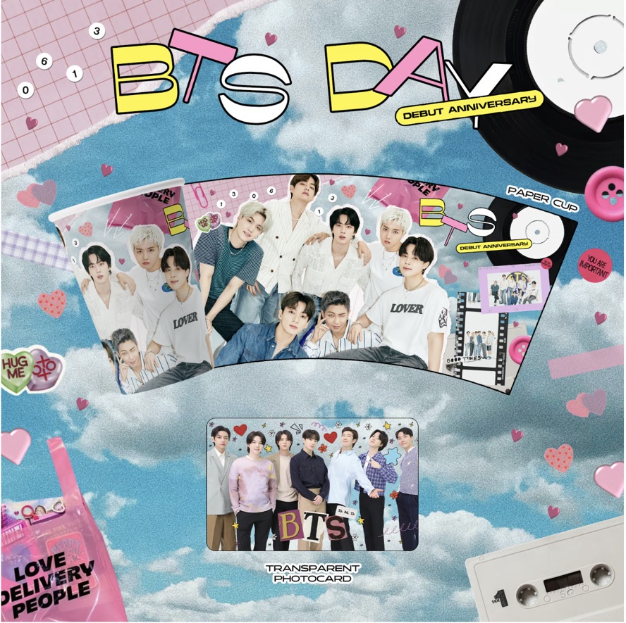BTS #デビュー記念日 カップホルダー配布 📅次回出店で配布 📍三重県