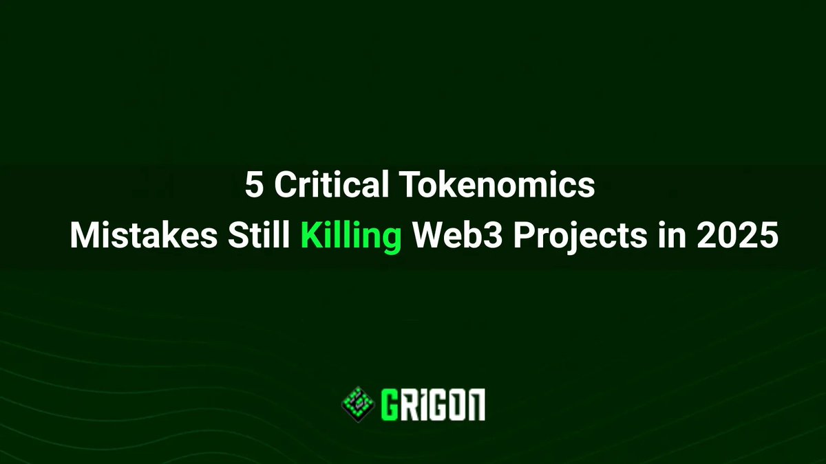 GriGonTok's tweet photo. 5 Critical Tokenomics Mistakes Still Killing Web3 Projects in 2025

The success of any Web3 project isn't a matter of chance; it's a science. We approach it through the fundamental equation: Success ≈ (Utility × Demand) / Risk. Neglecting any variable in this formula inevitably drives value toward zero. This isn't just theory—it's a conclusion drawn from analyzing the mechanics of over 50+ projects. Our focus is on moving from academic principles to tangible on-chain outcomes.