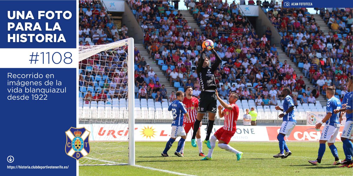 Fundación Canaria CD Tenerife 🏴 (@cdtfundacion) on Twitter photo La visita del <a href="/CDTOficial/">CD Tenerife 🏴</a> 16-17 a la <a href="/U_D_Almeria/">UD Almería</a> se resuelve con la primera victoria blanquiazul a domicilio en la temporada (0-1, autogol de Ximo). En #Unafotoparalahistoria, Dani Hernández bloca un centro al área al que no llegan Trujillo ni Kike González
#HistoriaCDT La visita del <a href="/CDTOficial/">CD Tenerife 🏴</a> 16-17 a la <a href="/U_D_Almeria/">UD Almería</a> se resuelve con la primera victoria blanquiazul a domicilio en la temporada (0-1, autogol de Ximo). En #Unafotoparalahistoria, Dani Hernández bloca un centro al área al que no llegan Trujillo ni Kike González
#HistoriaCDT
