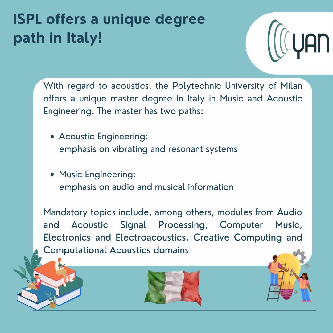 Ep.2: ISPL.
Do you known (or are part of) another acoustic institute/laboratory? Do you think other people may benefit from get to know the place better? Let us know! #YAN #acoustics #research #europe