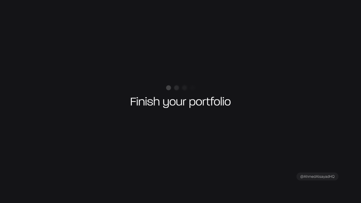 AhmedAtEffekt's tweet photo. This is your sign.

#portfolio #DesignTips https://t.co/d2uhcUnu3b