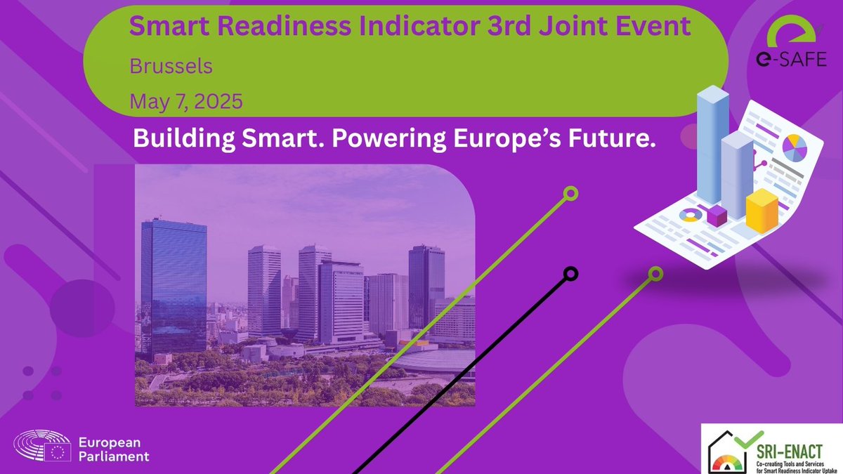 e-SAFE (@esafebuildings) on Twitter photo ๐ข SRI 3rd Joint Event highlights ๐ช๐บ smart building progress!
โ๏ธ Methodology B expands
โ๏ธ Push for mandatory SRI class
โ๏ธ Call for incentives & reforms
๐Brussels | Funded by #LIFEprogramme
๐ Full article:
esafe-buildings.eu/en/news/smart-โฆ
#SmartBuildings #Innovation #GreenEnergy ๐ข SRI 3rd Joint Event highlights ๐ช๐บ smart building progress!
โ๏ธ Methodology B expands
โ๏ธ Push for mandatory SRI class
โ๏ธ Call for incentives & reforms
๐Brussels | Funded by #LIFEprogramme
๐ Full article:
esafe-buildings.eu/en/news/smart-โฆ
#SmartBuildings #Innovation #GreenEnergy
