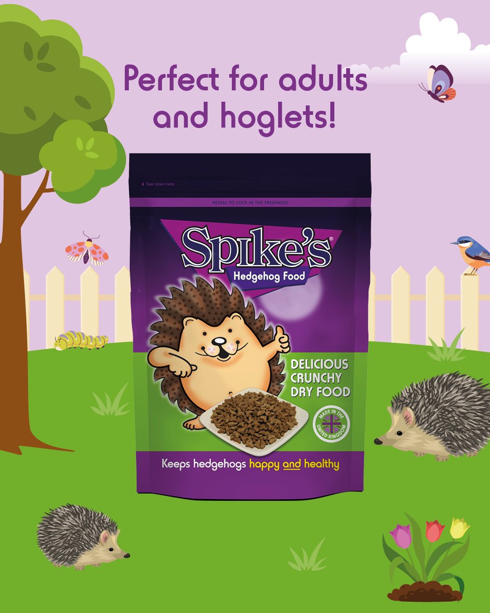 Spikes Crunchy Dry Food is perfect for hedgehogs of all ages! Attract both adults and hoglets to your garden with this nutritious and delicious treat. 🦔🌿