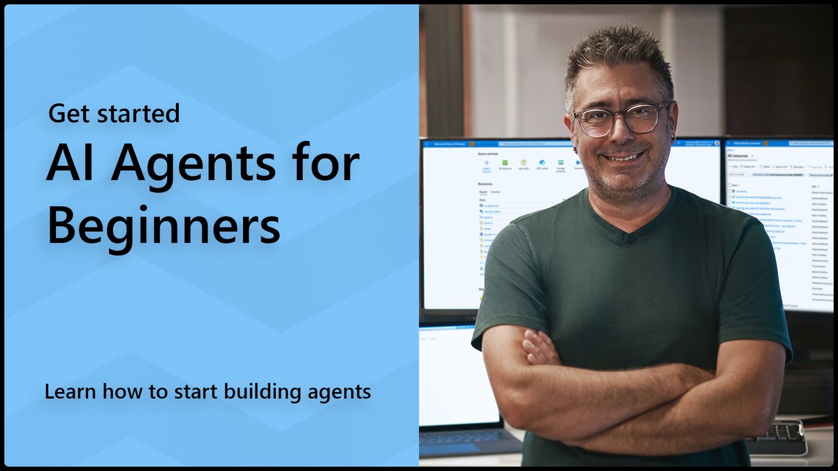 AI agents for beginners! This free 10-part course on GitHub will get you started building #AI agents from concept to code: msft.it/6017Sef1D 

#AiAgents