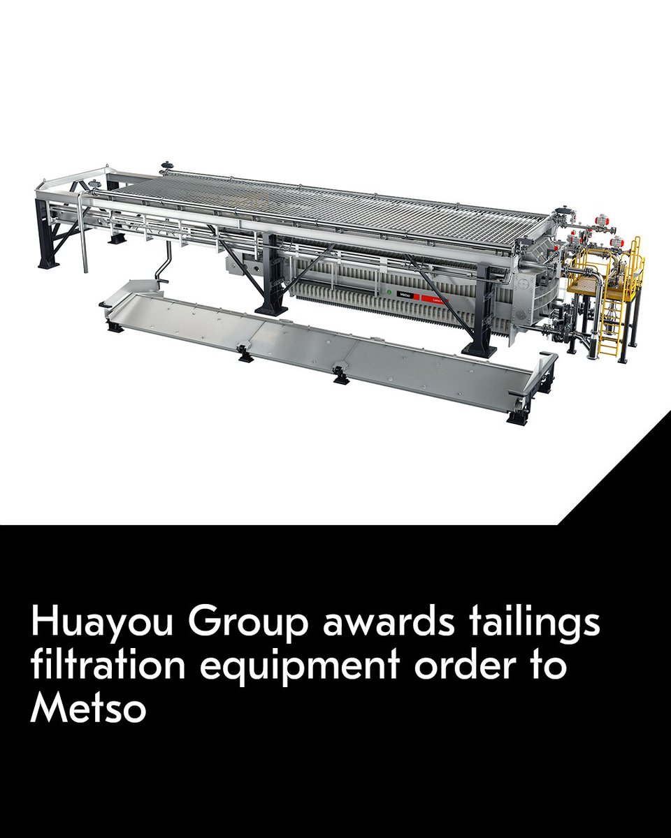 We have been awarded a repeat order by Huayou Group to deliver sustainable tailings filtration technology for their laterite nickel project in Indonesia.

Read more: brnw.ch/21wSYHb