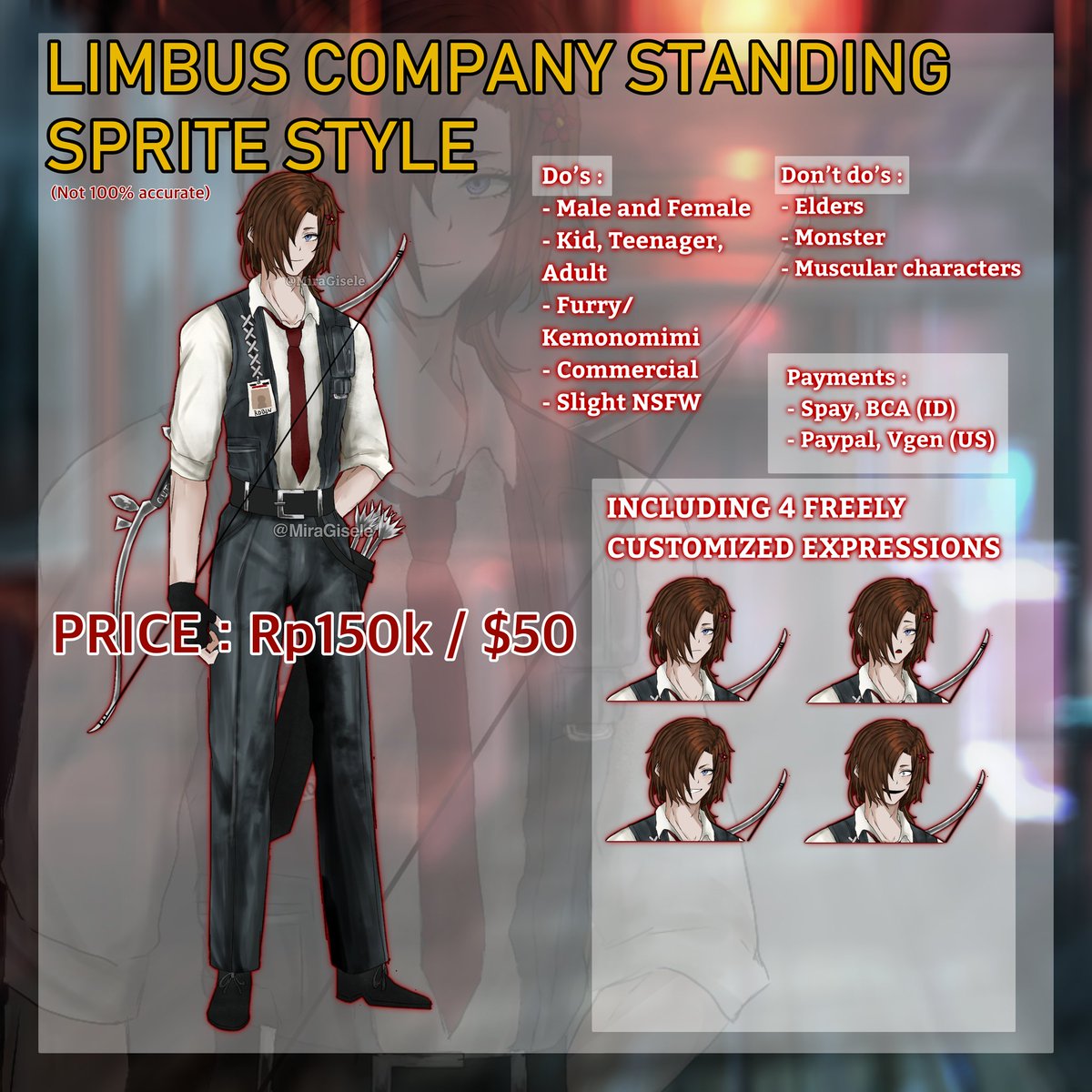 miramsm_20's tweet image. [[SHARES APPRECIATED]]
ID 🇮🇩 &amp;amp; INTER PRICES

Hi! I&apos;m opening a digital art commission for these styles! ToS is in the picture! Thankyou!!

Contact me if you&apos;re interested! 
Discord : @mirgsle_
Twt/X/IG/TT : @miramsm_20
Vgen : vgen.co/mirarusele_