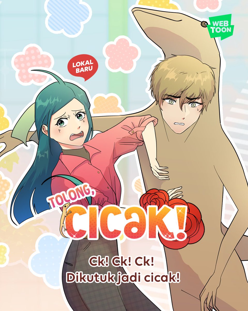 Suatu hari, Icak diutus oleh Dewa untuk mengajarkan cara hidup berdampingan dengan hewan kepada Lori. Kalau gagal, maka Icak akan menjelma jadi seekor cicak??? 😱 🦎 

➡️webtoons.onelink.me/Jzmu/g9rlolzk

Lokal baru! Baca “Tolong, Cicak!” hanya di #WEBTOONID #TolongCicakWebtoon