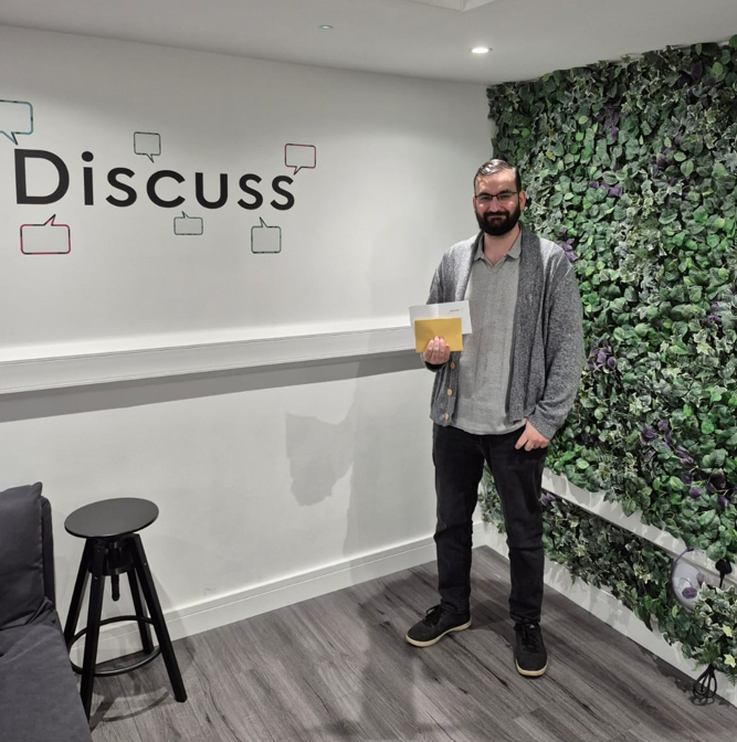 🎉 We Have Another Golden Winner! 🎉

Congratulations to Patrick, who’s the latest lucky staff member to strike gold in our 'Find the Golden Envelopes' search! 

#ActionPoint50 #GoldenEnvelopeHunt #StaffRewards #WeAreActionPoint