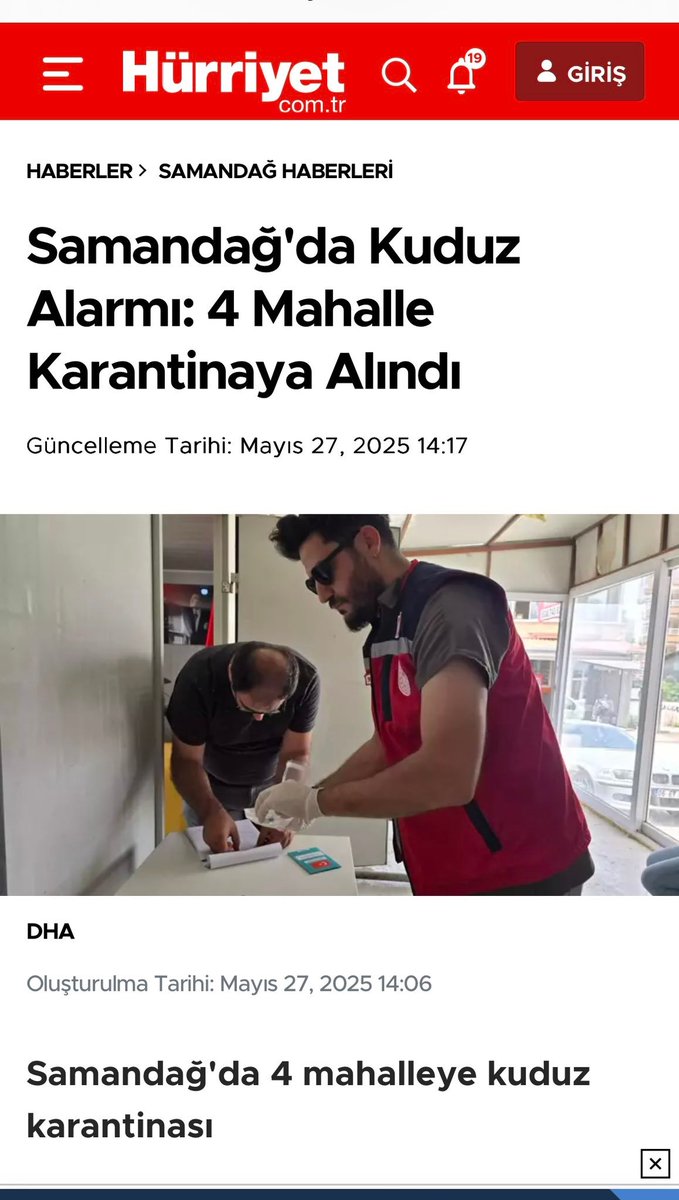 hahah 😂 Ne güldüm, Samandağ'da kuduz hortlamış. Her halde hortlar. Böyle başıboş köpek sevicisi tipler olduğu sürece daha çok kuduz ülkemizin bir çok yerinde ortaya çıkar durur.