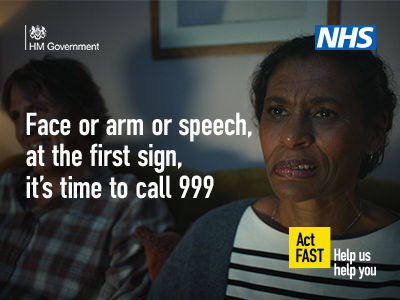 🚨 Know the signs of a stroke – act FAST! ⏳

❗ Face – Drooping?
❗ Arms – Can’t lift both?
❗ Speech – Slurred?
❗ Time – Call 999 immediately!

More info: nhs.uk/conditions/str… 💙

#StrokeAwareness #ActFAST #KnowTheSigns