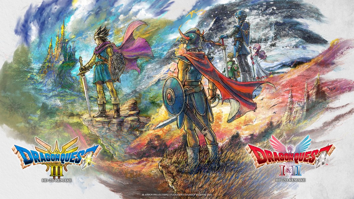 DragonQuest's tweet image. Complete the legacy with the DRAGON QUEST HD-2D Erdrick Trilogy Collection - available from October 30 2025!
Experience the #DragonQuest I, II and III HD-2D Remakes from start to finish in a single digital set.