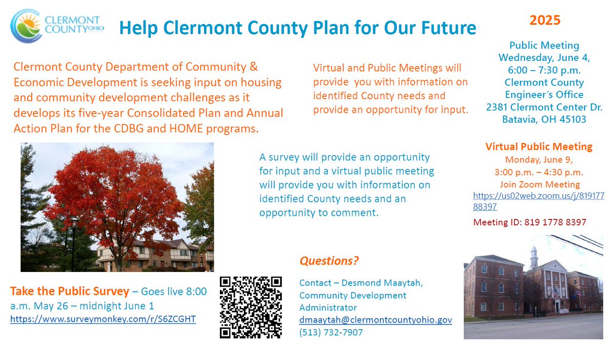 Help Clermont County Plan for our Future!