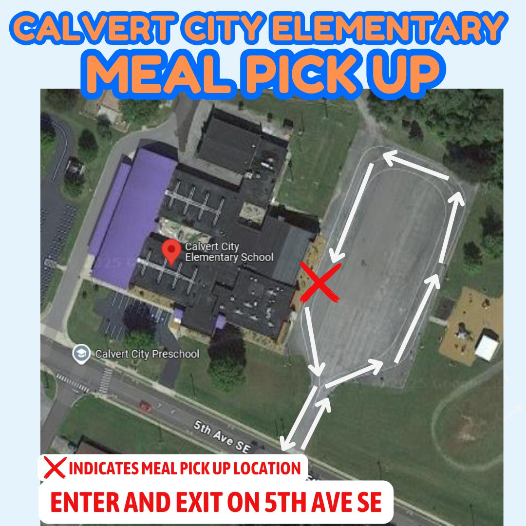 Routes at the free summer meals pickup locations.
