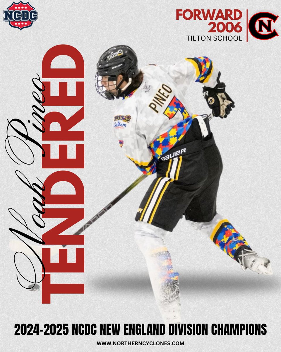 🚨TENDER ALERT🚨 We are excited to announce that we've signed '06 forward Noah Pineo to a NCDC Tender for the 2025-2026 season!