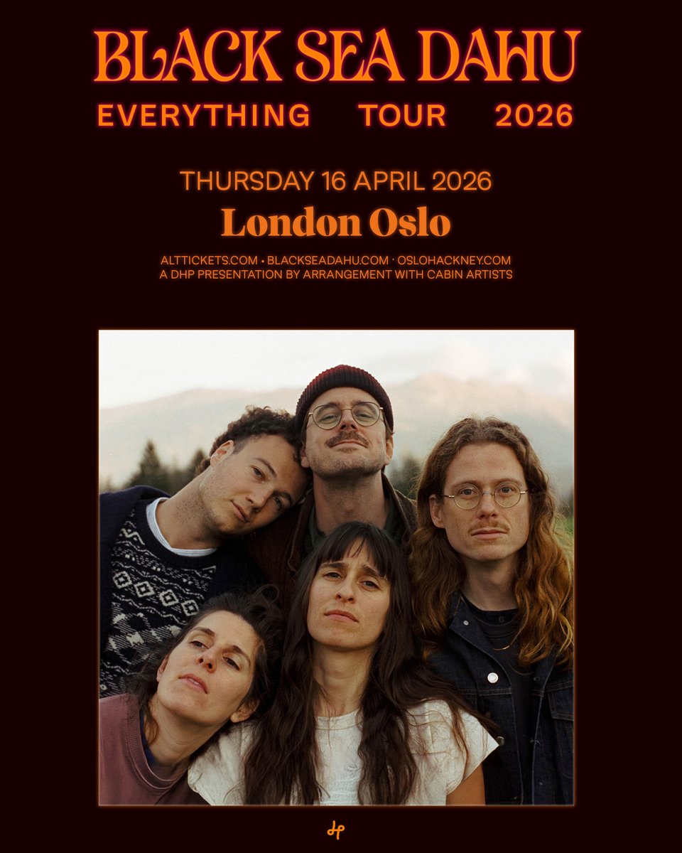 DHP Family (@dhpfamily) on Twitter photo .<a href="/blackseadahu/">Black Sea Dahu</a> have carved out a world entirely their own, with their raw, tender and cinematic music. See them live at <a href="/OsloHackney/">Oslo Hackney</a> on 16th April!
Tickets are on sale now: tinyurl.com/rzcpnajy .<a href="/blackseadahu/">Black Sea Dahu</a> have carved out a world entirely their own, with their raw, tender and cinematic music. See them live at <a href="/OsloHackney/">Oslo Hackney</a> on 16th April!
Tickets are on sale now: tinyurl.com/rzcpnajy