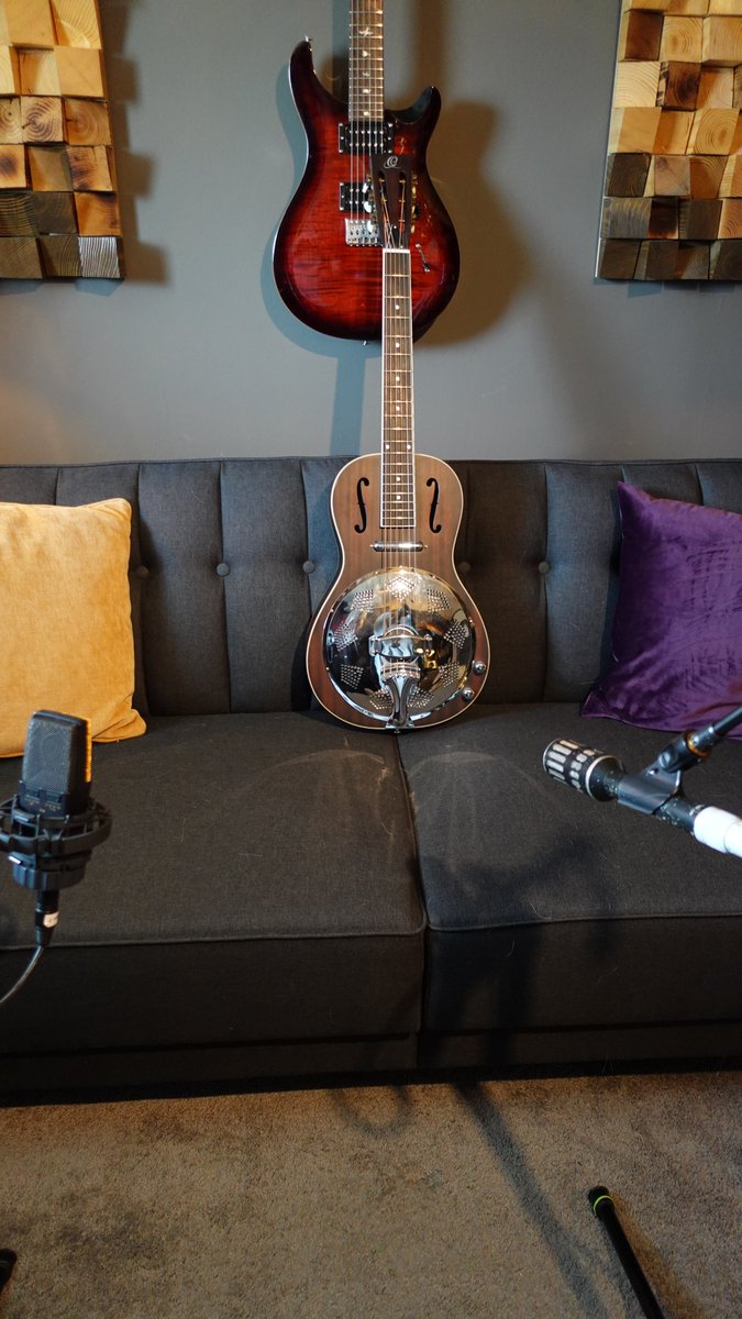 Here's one for you music producers. Which microphones am I using to record my Resonator?🧐