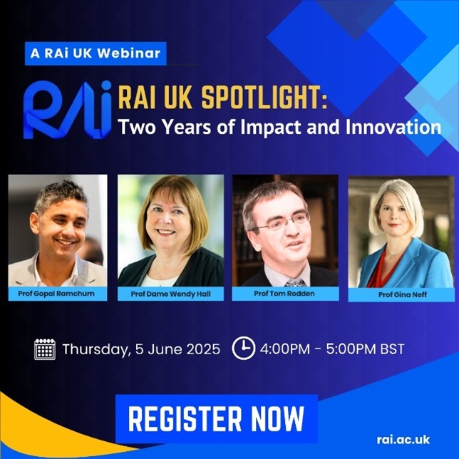 📢Register for our next #webinar to meet our Executive Management Team, as we reflect on 'Two years of Impact &amp; Innovation, and look ahead to the future of #responsibleAI!!

📅 Date:  05 June 2025
⏲️4- 5PM BST #online
🌐 To register: events.teams.microsoft.com/event/74d7470c…