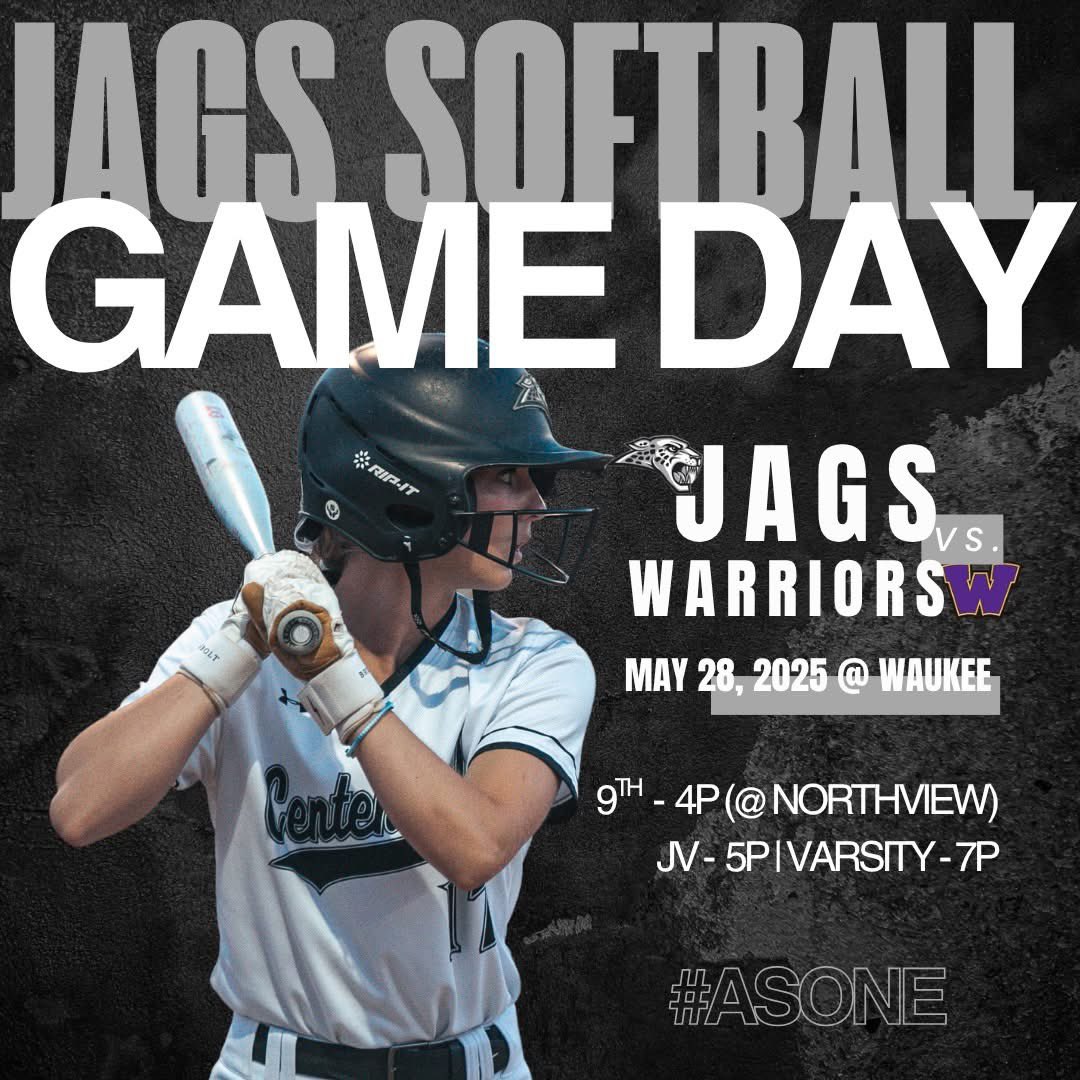 🥎 Rain, rain stay away! We've got ball to play today! 🌧🚫

Your Jags are headed to Waukee to take on the Warriors. 🖤🤍

🆚 Waukee Warriors
⏰ 9th - 4p (@ Northview, Ankeny) | JV - 5p | Varsity - 7p
🏟️ Waukee
📺 fan.hudl.com/usa/ia/waukee/…
💵 vancoevents.com/us/events/land…