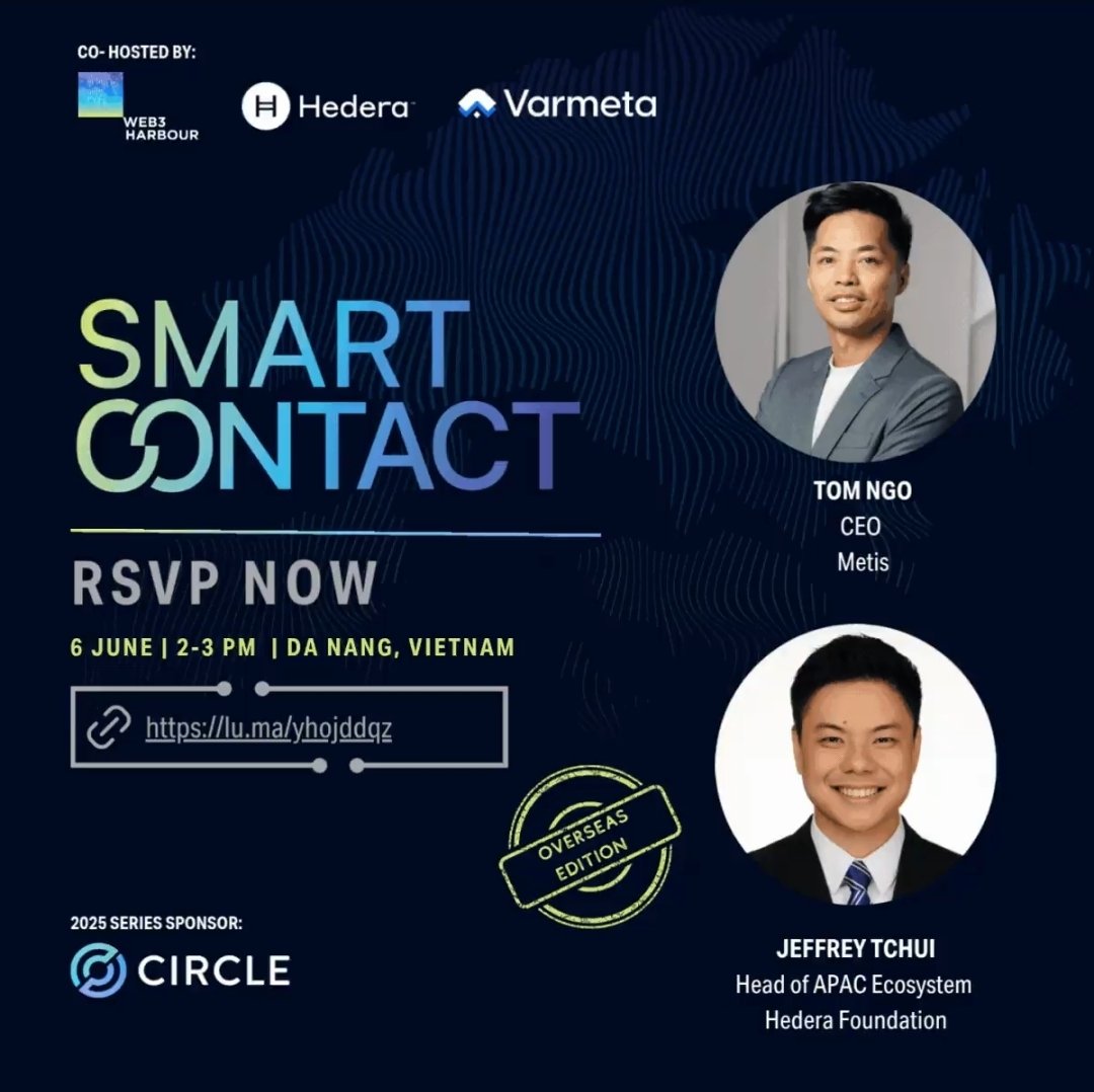 Crypto.AI (@cryptoai777) on Twitter photo Join <a href="/hedera/">Hedera</a> #HBAR
<a href="/var_meta/">Varmeta</a> & <a href="/web3harbour/">Web3 Harbour</a> for a half-day summit β- Agents of Change: Pioneering the Future of AI and Blockchain Economies - during <a href="/super_vietnam/">SUPER VIETNAM 2025 π»π³ | Blockchain & AI Week</a> 2025 π»π³
Explore how these technologies are revolutionizing the way we build, govern & scale digital platforms + Join <a href="/hedera/">Hedera</a> #HBAR
<a href="/var_meta/">Varmeta</a> & <a href="/web3harbour/">Web3 Harbour</a> for a half-day summit β- Agents of Change: Pioneering the Future of AI and Blockchain Economies - during <a href="/super_vietnam/">SUPER VIETNAM 2025 π»π³ | Blockchain & AI Week</a> 2025 π»π³
Explore how these technologies are revolutionizing the way we build, govern & scale digital platforms +