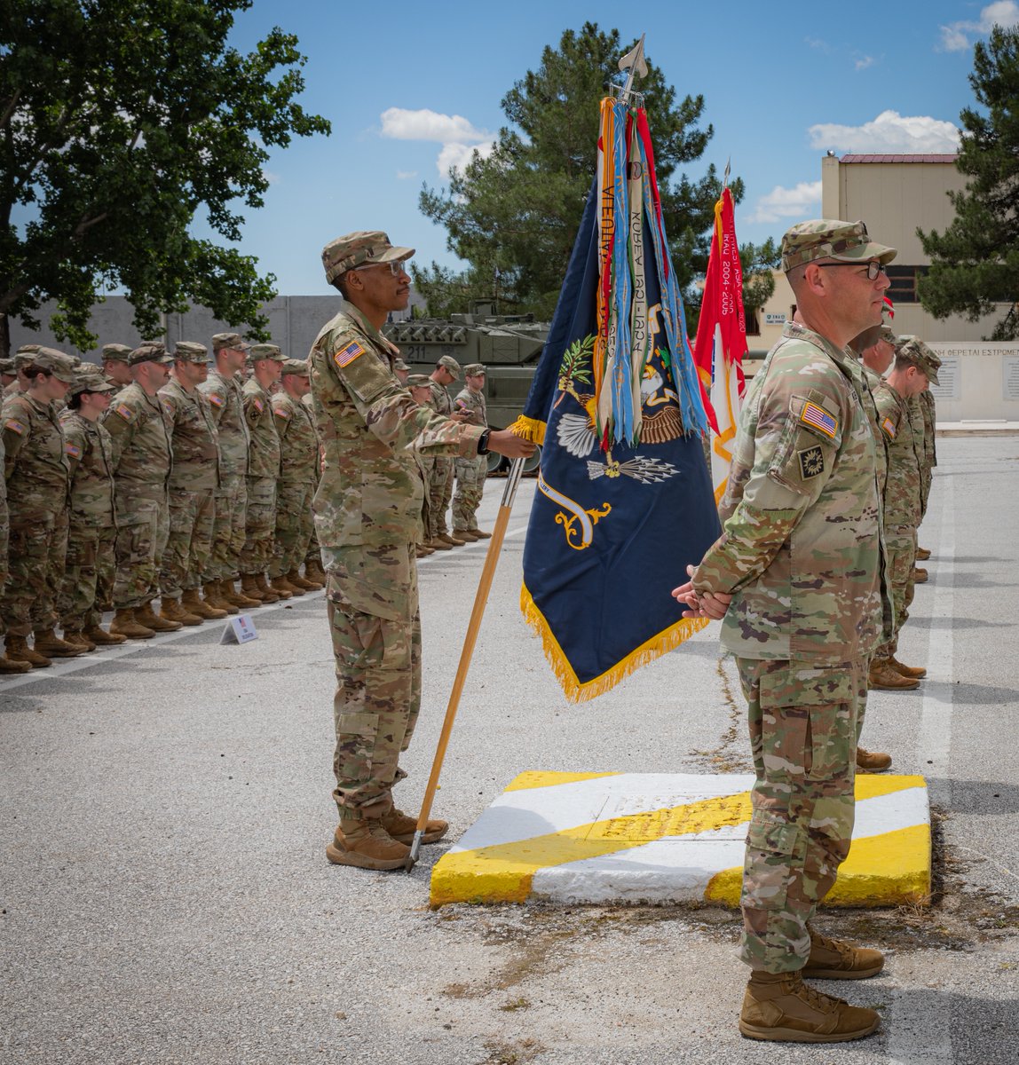 💥𝐃𝐞𝐟𝐞𝐧𝐝𝐞𝐫 𝟐𝟓💥The Hellenic Military held a welcoming ceremony for seven different countries participating in DEFENDER-Europe 25 Immediate Response: Bulgaria, France, Spain, Republic of Georgia, North Macedonia, and the United States of America. #DefenderEurope